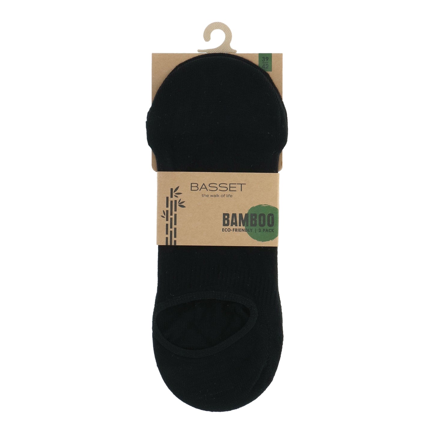 Bamboo Footie Invisible 2p Basset 31000