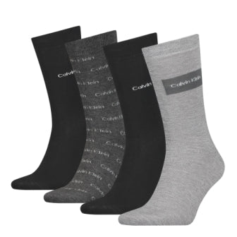 CK Men Sock 4P Giftbox Logo 701224108 black 001