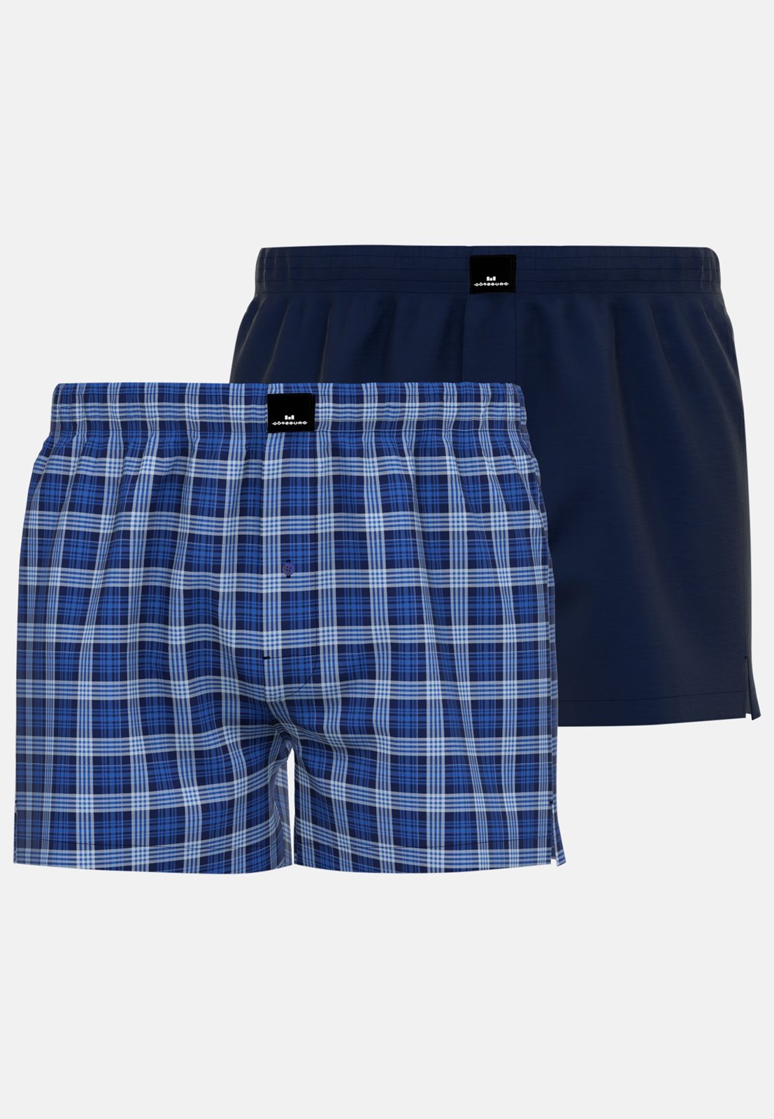 Shorts Woven Ruit 2 p Katoen 742597 624 blau-mittel-karo