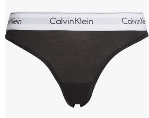 CK Bikini slip 0000F3787E 001 black/white WB