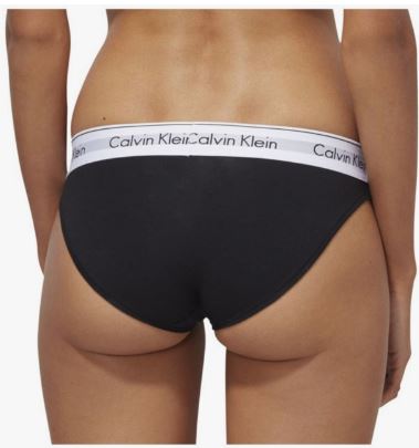 CK Bikini slip 0000F3787E 001 black/white WB