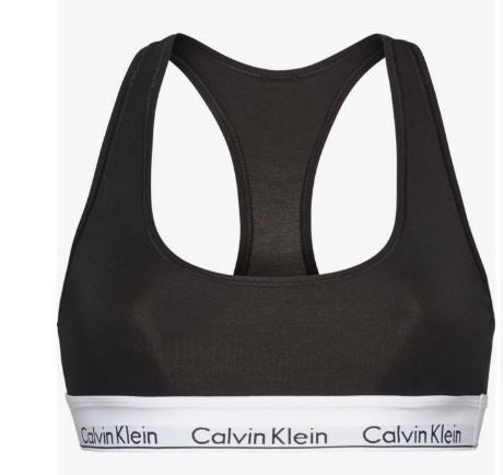 CK Unilined Bralette 0000F3785E 001 black/white WB